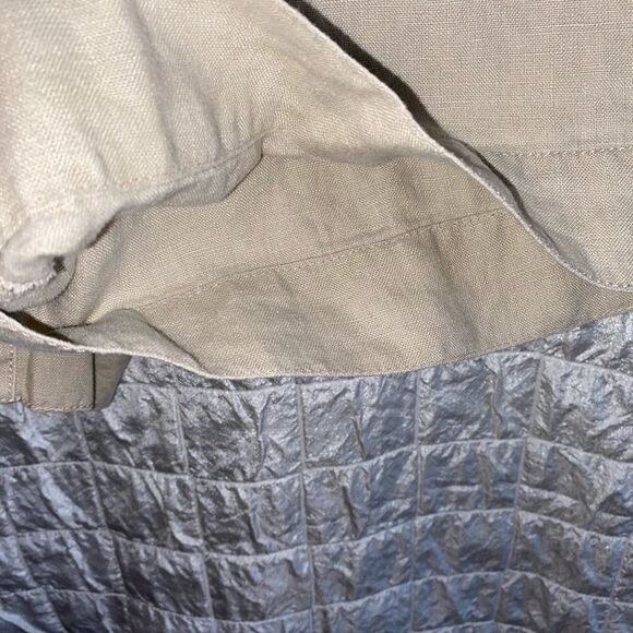 LIZ CLAIBORNE Liz wear khaki linen drawstring 4 pocket shorts - Picture 10 of 16